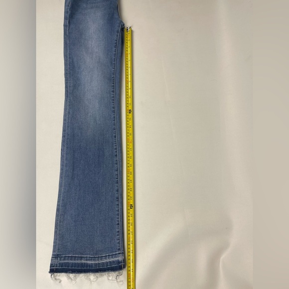 Prosperity Mid Rise Frayed Hem Trouser Bootcut Jeans. size 28 - Picture 4 of 11